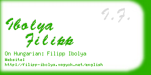ibolya filipp business card